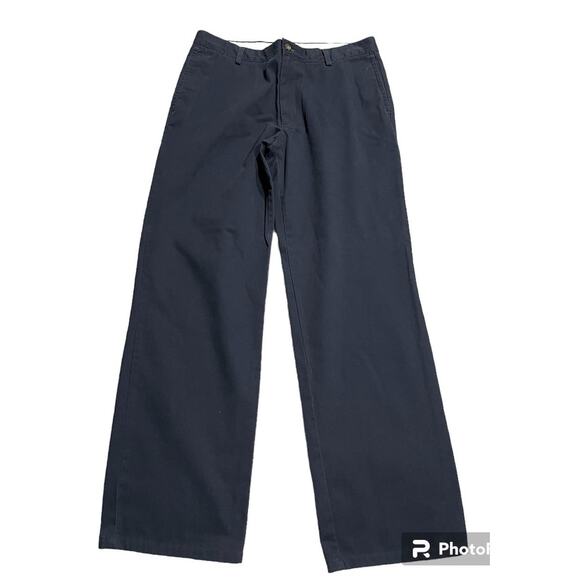 Dockers Chinos Straight Fit Pants Mens Size 34 x 32 Navy Blue Trousers Slacks - Picture 1 of 13